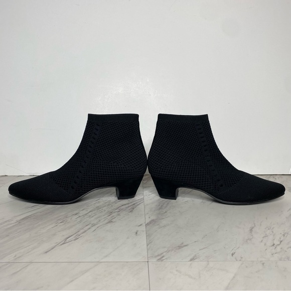 Eileen Fisher Purl Black Knit Stretch Bootie 7 1/2 - Picture 7 of 13